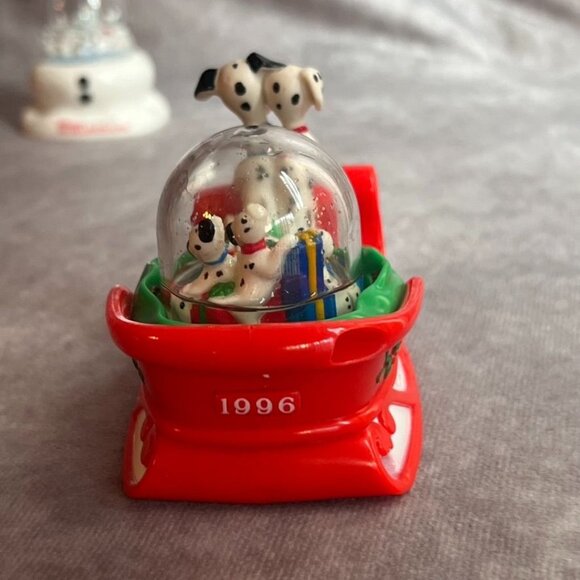 Disney 101 Dalmatians Snow Globe Set Of 4 Ornaments McDonalds Figurines READ - Picture 10 of 16
